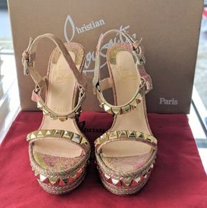 Authentic Christian Louboutin Wedge